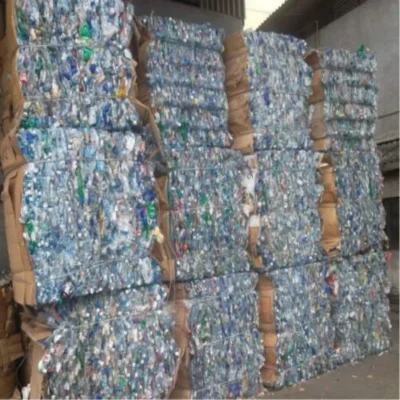 100% Clear PET Bottle Scrap including blue and green PET Plastic